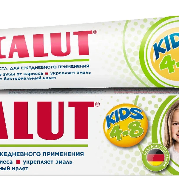 Паста зубная Lacalut 50 мл kids 4-8 лет с освежающим мятным вкусом