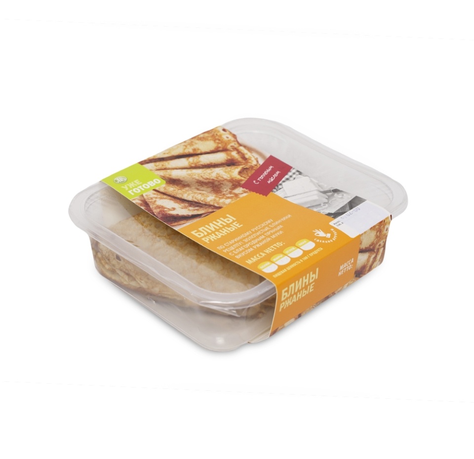 

Блины ржаные "Уже Готово" 170 г, Россия