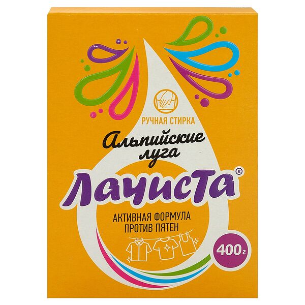 Порошок стиральный ручн. La Chista Альпийские луга, 400 гр