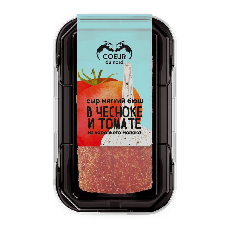 

Сыр мягкий Coeur du nord Бюш обсыпка чеснок томаты 45% 130 г