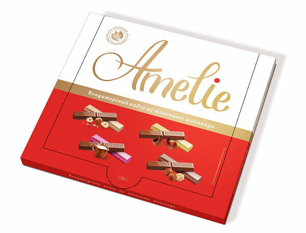 Конфеты шоколадные Amelie, набор из молочного шоколада