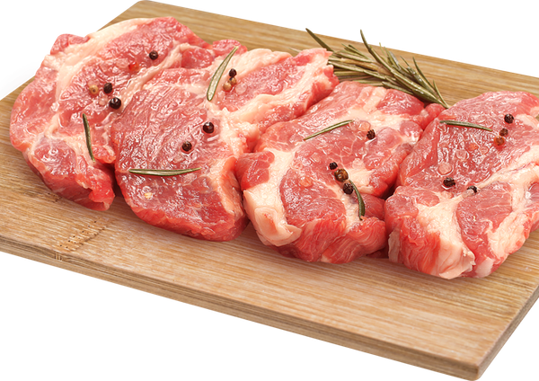 Свинина котлета натуральная из шеи охлажденная вес