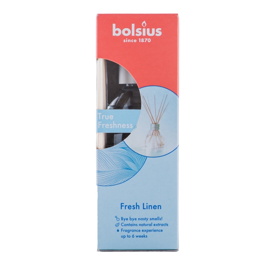 

Набор Bolsius диффузор + палочки с ароматом Fresh Linen 45 мл Польша