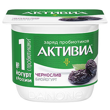 Йогурт АктиБио с черносливом 2,9% БЗМЖ 130г