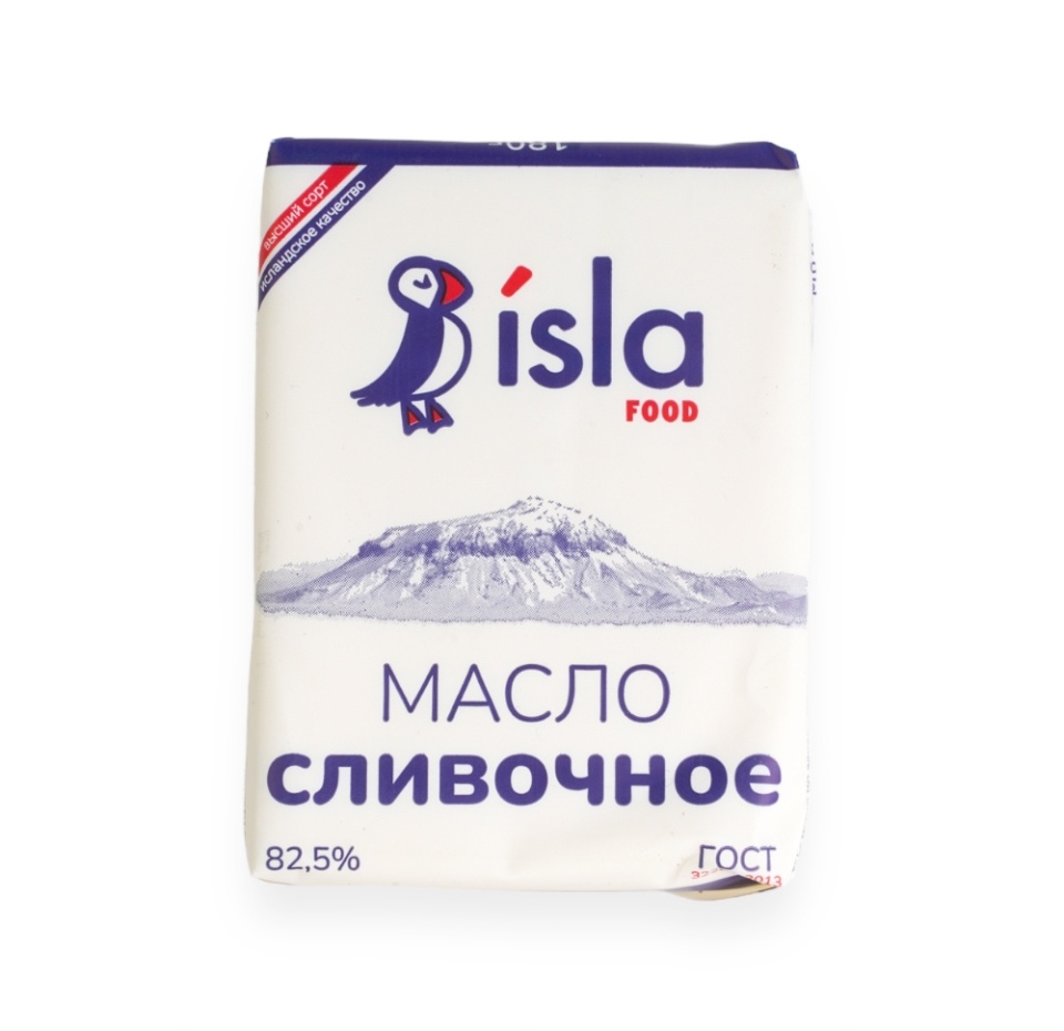 

Масло Islafood сладко-сливочное 82.5% 180г, Россия