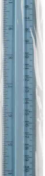 Линейка пластиковая Centrum две шкалы, 30 см