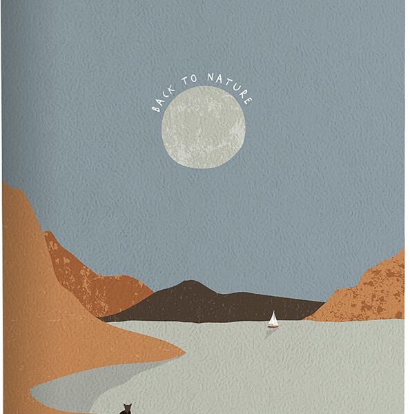 Тетрадь Be Smart Mountains луна, клетка, скрепка А4, 40 л