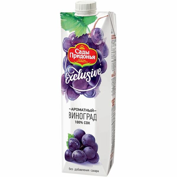 Сок Сады Придонья Exclusive ароматный виноград