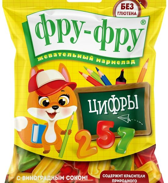 Мармелад Фру-Фру жевательный Цифры 80г