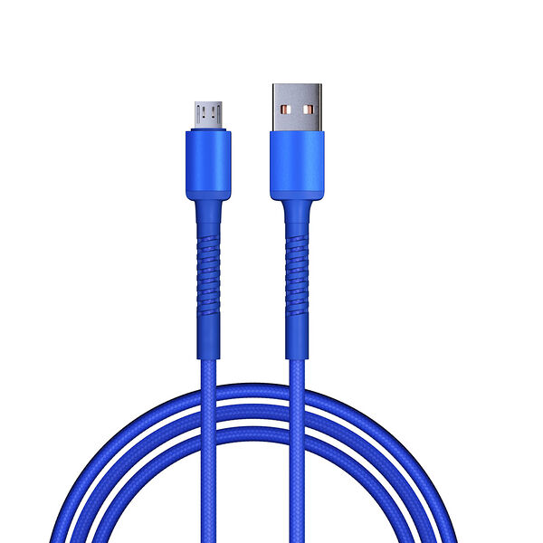 By кабель для зарядки xxl micro usb, 2 м, 3а, быстрая зарядка qc3.0, синий