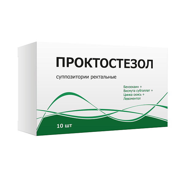 Проктостезол суппозитории ректальные 10 шт