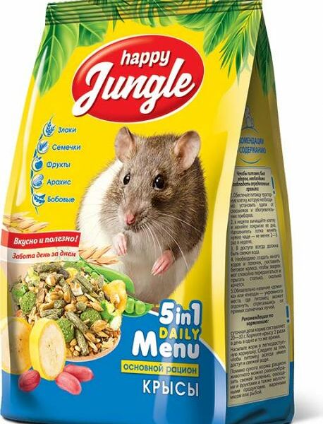 Корм для крыс Happy Jungle Злаковое ассорти