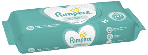 

Салфетки влажные Pampers Sensitive детские 52 шт.