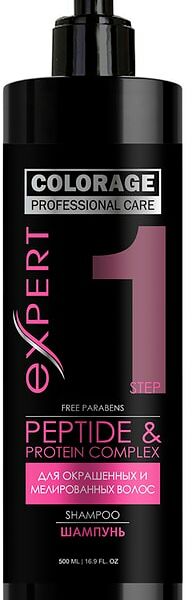 Шампунь для волос Professional care Expert Peptide and Protein complex 500мл