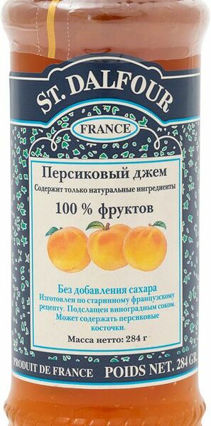 Джем St. Dalfour персиковый, 284г