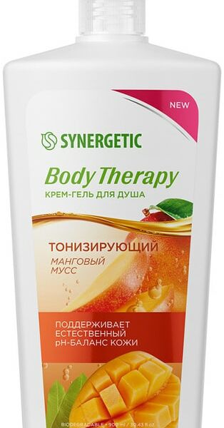 Крем-гель для душа Synergetic Body therapy Манговый мусс 900мл