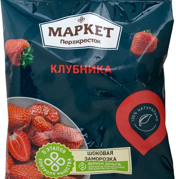 Клубника Маркет Перекресток быстрозамороженная 400г