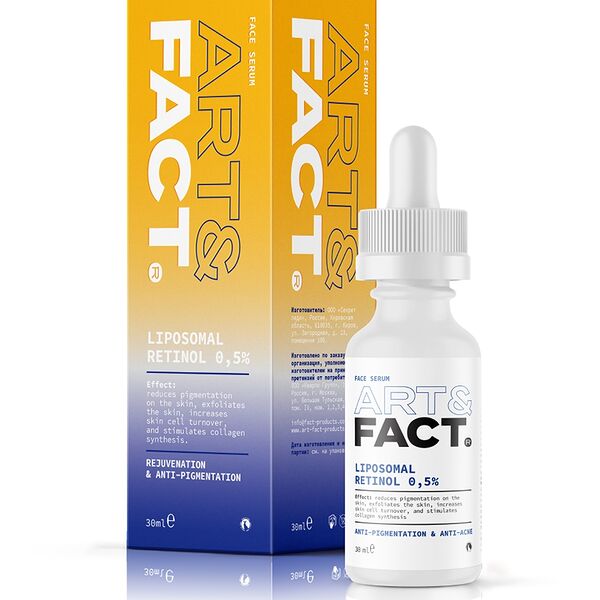 ART&FACT. Сыворотка для лица с липосомальным ретинолом 0,5 %, 30 мл