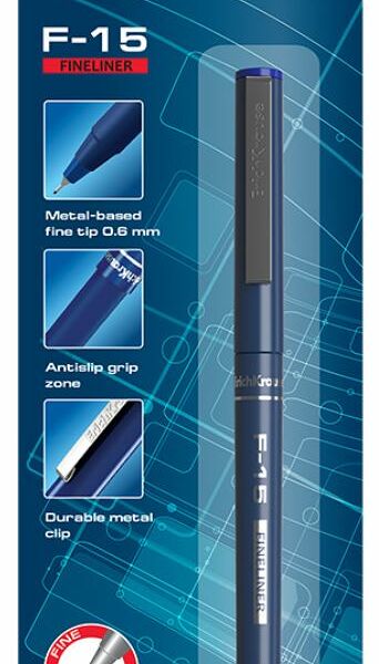 Ручка капиллярная Erich Krause F-15 Stick Classic цвет чернил черный, 1 шт