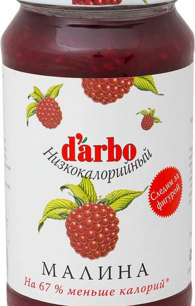 Конфитюр «Малина» низкокалорийный, d'arbo 220 г