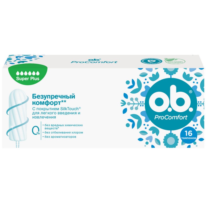

Тампоны гигиенические O.b. РroСomfort Super Plus 16 шт