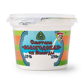 Сметана «Вологодская» 15%, «Из Вологды»