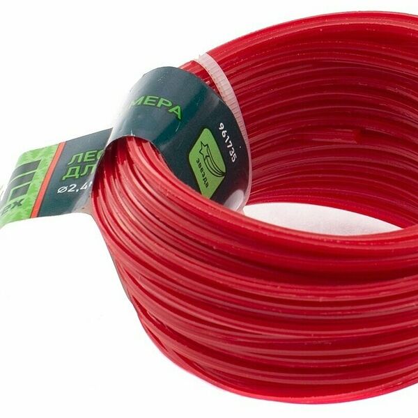 Леска для триммера звезда Сибртех 961735 2,4 мм, 15 м