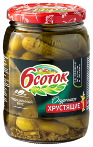 Огурцы 6 Соток хрустящие маринованные в Магнит со скидкой –36%
