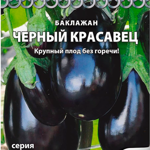 Семена РУССКИЙ ОГОРОД Кольчуга Баклажан Черный красавец, 0,3г