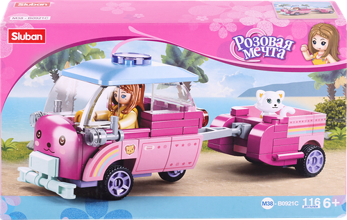 Конструктор Sluban Путешествие, 110 деталей в ассортименте Арт. M38-B0921