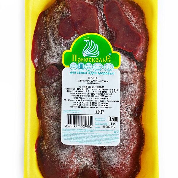 Печень Приосколье куриная подложка зам вес