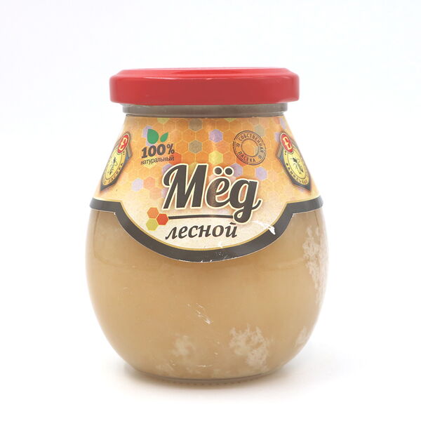 Мед натуральный лесной, стеклобанка 340гр.