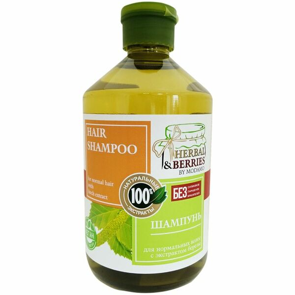 Шампунь Herbal&Berries для нормальных волос с экстрактом березы, 500мл