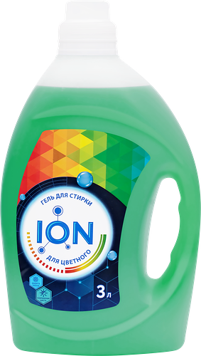 Гель для стирки цветного белья ION, 3л