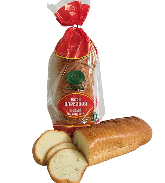Батон Переславский ХЗ новый нарезка 400г