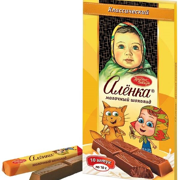 Шоколад Аленка Молочный порционный 100г
