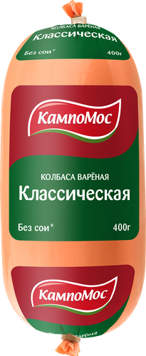 

Колбаса КампоМос Классическая вареная без сои 400 г