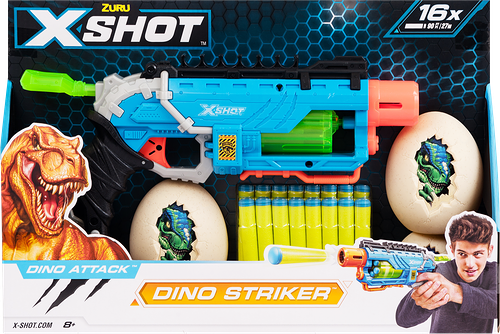 Набор игровой X-shot Бластер с мягкими снарядами, 17 предметов