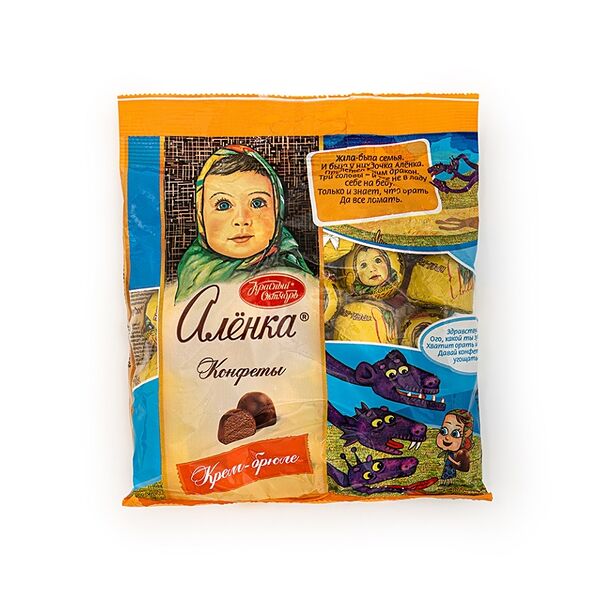 Конфеты Алёнка Крем-брюле купол 250 г