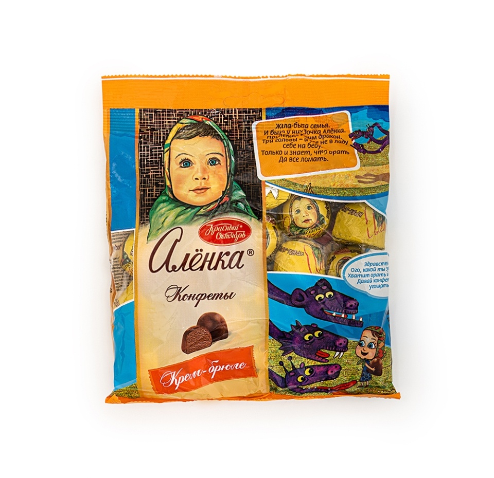 

Конфеты Алёнка Крем-брюле купол 250 г