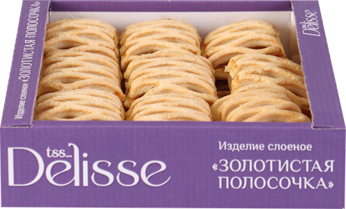 

Изделие слоеное Delisse Золотистая полосочка 500 г