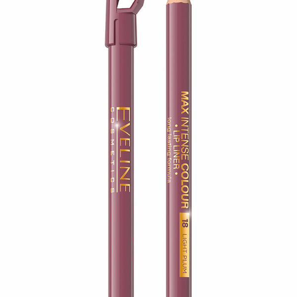 EVELINE Карандаш для губ Max Intense Colour контурный, 7 г, 18 Light Plum