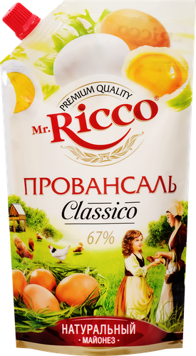 

Майонез Mr.Ricco Провансаль 67% 400 мл