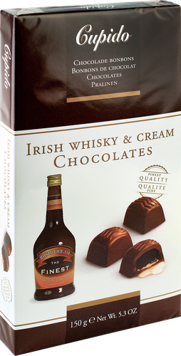 

Конфеты шоколадные Cupido Irish с алкогольной начинкой 150 г