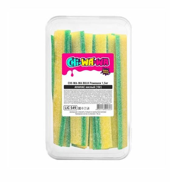 Мармелад Chi-Wa-Wa Bulk Ремешок кислый ананас