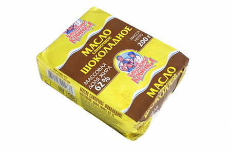 Масло сливочное шоколадное массовая доля жира 62% фольга 180 г