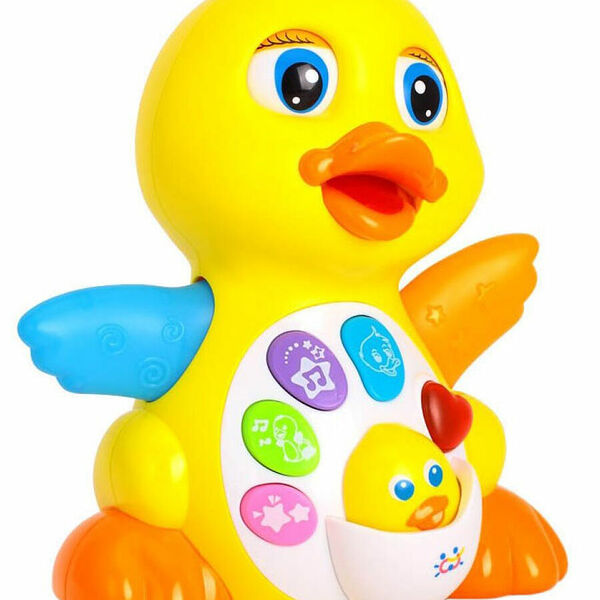 Развивающая игрушка для малышей Утенок со светом и звуком/музыкальная игрушка/интерактивная уточка (1008469)