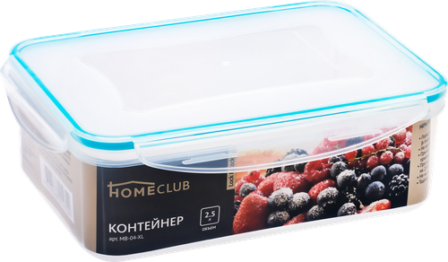 

Набор контейнеров Homeclub Lock & Lock 1 л, 1,5 л, 2,5 л 3шт
