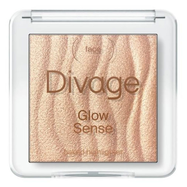 DIVAGE Хайлайтер для лица запеченный Glow Sense Baked Highlighter, 15 г, 03