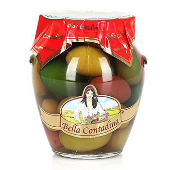 Оливки Bella Contadina зеленые Fantasia ассорти с косточкой в рассоле Cirillo Group S.p.A.